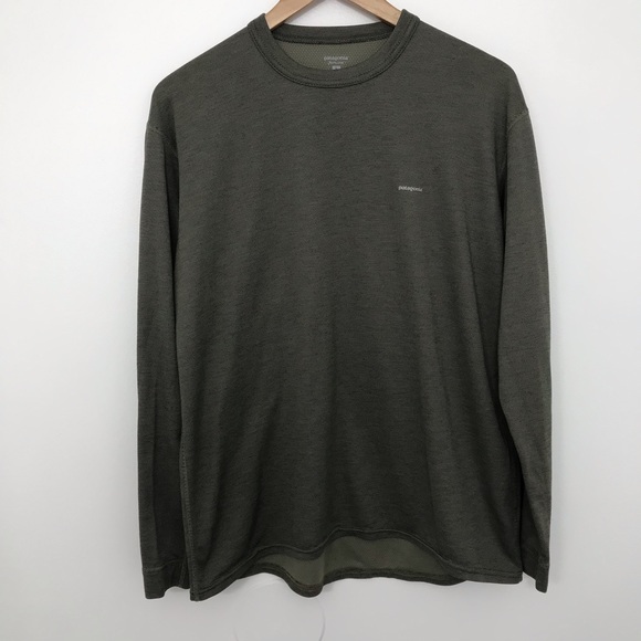 Patagonia Other - Sold* Patagonia Capilene Shirt Mens Size Large Long Sleeve Olive Green Base Laye